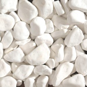 Ciottoli Bianco Assoluto pedana da 1080kg 25-40mm in sacchetti 20kg